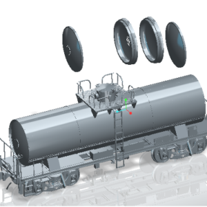 Tanki5450 plastic model wagon