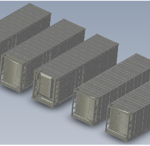 30ft plastic model container