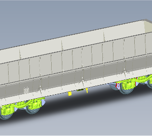 DMH plastic model train wagon