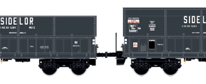 LS-FAL coal model train wagon