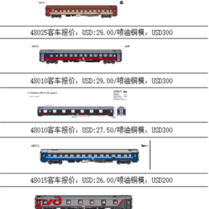 RZD passenger coach train