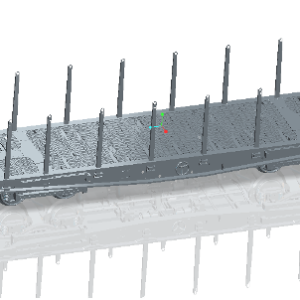 SMM plastic model flatcar