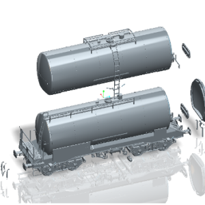 ZAES plastic model oil tank