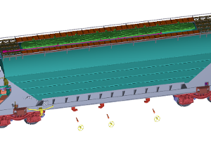 Tagps plastic model train wagon