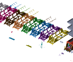 Fall plastic model train tank