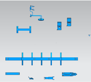 JTC-model flatcar train